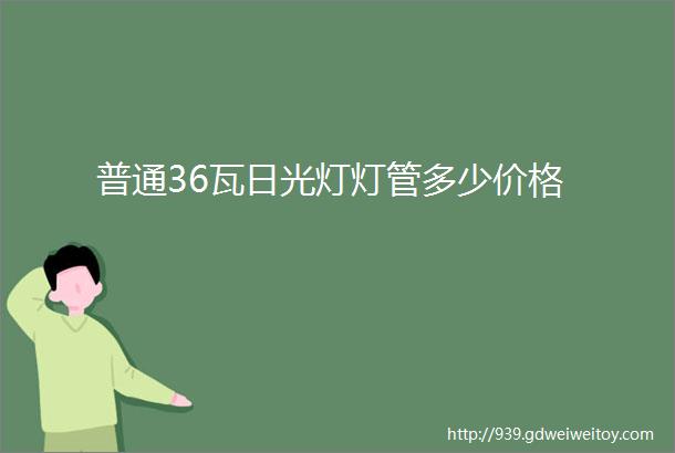 普通36瓦日光灯灯管多少价格